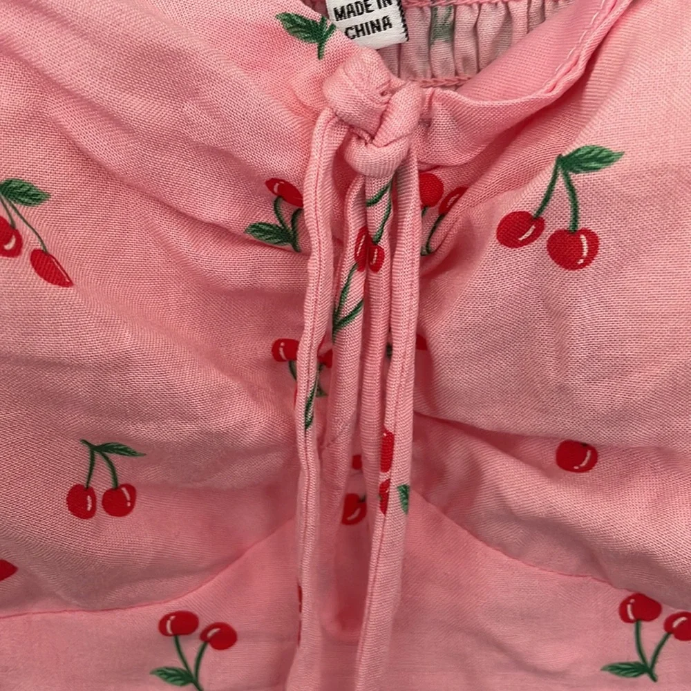 pink cherry dress - Picture 3 of 3